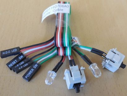 terra 1009253 26H01160706A0 Power + Reset Schalter HDD LED Power LED* pz1127