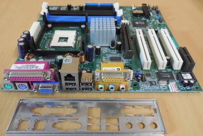 ASRock GE PRO-HT Mainboard +Blende Sockel 478 SiS DDR SDRAM VGA LAN Audio* m1134