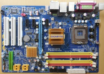 Gigabyte GA-P35-DS3L Rev 2.0 Mainboard +Blende Intel P35 Sockel 775 DDR2* m1136