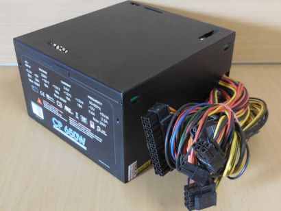 Inter-Tech Combat Power CP 650W 650 Watt ATX Gaming PC Computer Netzteil* nt1773