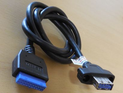HOPE USB 3.0 Front I/O Panel Anschluss mit Kabel ca. 70cm DIY Modding* pz1148