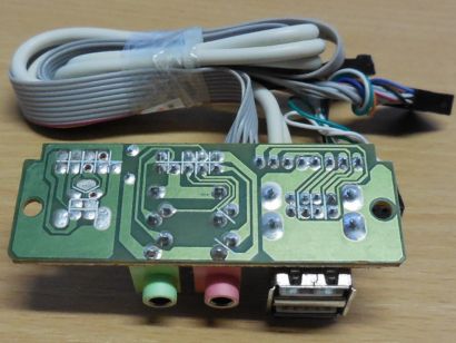 437B 6/94HB Rev 1.3 2x USB2.0 + HD Audio Front IO Panel Retro Modding* pz1149