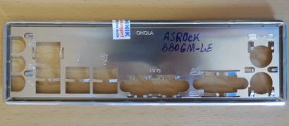 ASRock 880GM-LE Rev 1.02 Mainboard Blende Motherboard IO-Shield Backplate* mbb39 Abdeckplatte