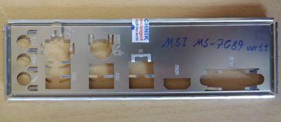 MSI H410M-A PRO MS-7C89 Ver 1.1 Mainboard Blende Motherboard IO-Shield * mbb42 Abdeckplatte Backplate