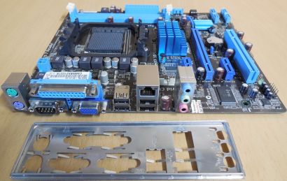 Asus M5A78L-M LX V2 Rev3.01 Mainboard +Blende Sockel AM3+ PCIe DDR3 VGA* m1150