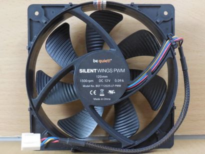 be quiet! Silent Wings PWM BQT T12025-LF-PWM Gehäuse Lüfter 120mm 12V 4Pol*GL209