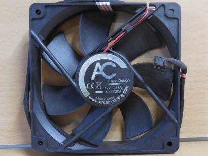 Arctic Cooling AF 12025L Gehäuse Lüfter schwarz 120mm 12V Case FAN 3-pin* GL210