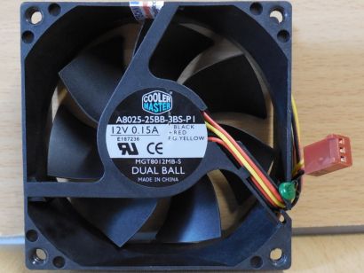Cooler Master A8025-25BB-3BS-PI MGT8012MB-S Gehäuse Lüfter 80mm FAN 3pin* GL211
