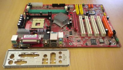 MSI MS-7043 V1.0 PT8 Neo-V  S478 FSB800 AGP 8x Mainboard+Blende* m121
