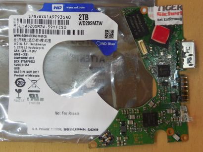 Western Digital WD Blue WD20SMZW-59YFCS0 PCB Controller Elektronik Platine*FE301