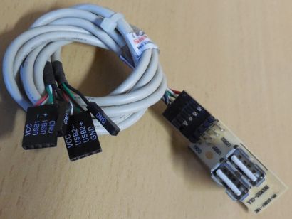 RM-SX061-10C BS3615-01A Retro Gehäuse Front USB Panel 2x USB2.0 ca. 57cm* pz1157