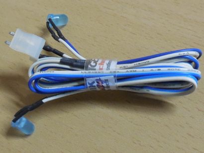 Retro PC Gehäuse Dual HDD Power LED blau Kabel ca. 77cm Case Modding* pz1159