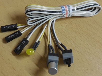 Linkworld 323-18U Retro PC Gehäuse Modding Power Reset Schalter HDD LED* pz1161