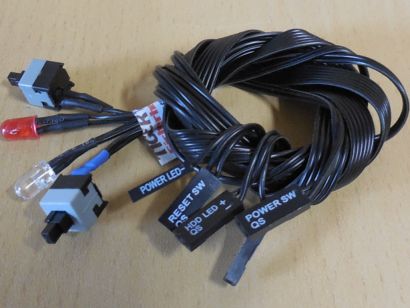 Retro PC Gehäuse Modding Power Schalter Reset Schalter HDD LED Power LED* pz1172