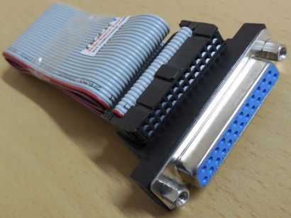 Retro LPT Parallel Port Anschluss 25pin Drucker PC Computer Kabel ca.50cm*pz1174