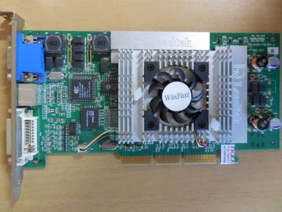 Leadtek WinFast GeForce3 TDH Ti 200 64MB 128Bit VGA DVI TV-Out RETRO AGP* g786