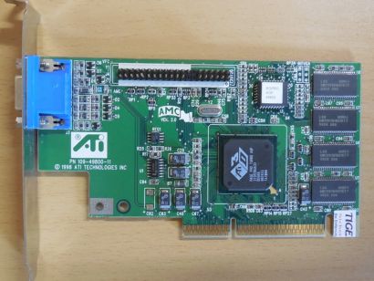 ATI 3D RAGE PRO TURBO AGP 8MB SDRAM 64B 109-49800-11 VGA Retro Grafikkarte* g791