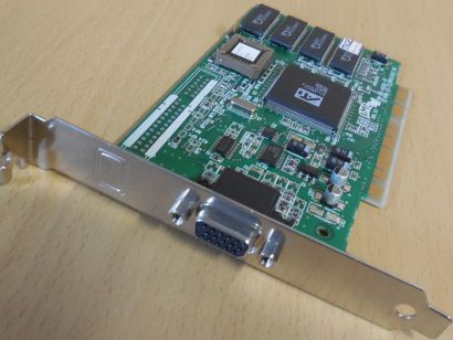 ATI RAGE IIC 109-40600-10 AMC Ver2.0 2MB SDR 64B VGA Retro PCI Grafikkarte* g795