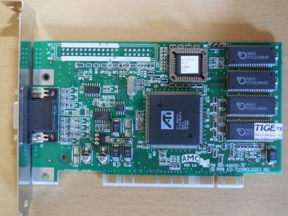 ATI Rage IIC mach64 VT4 109-40600-10 AMC V2.0 2MB VGA Retro PCI Grafikkarte*g795