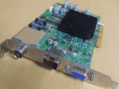 MSI MS-8918 Personal Cinema FX5200 128MB VGA AV Breakout TV Tuner RETRO AGP*g801