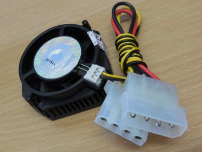 Intel Sockel 3 5 7 40mm 4-pol Molex Retro CPU Kühler FAN DX 286 386 486* ck506