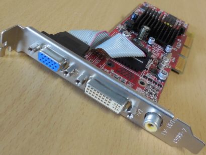 PowerColor RV6DE-NB3 ATI RadeonVE 7000 64MB 64B VGA DVI Composite Retro AGP*g807