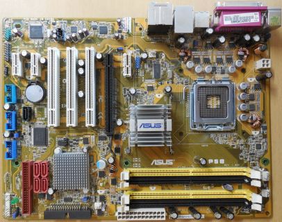 Asus P5B Rev 1.03G Mainboard +Blende Sockel 775 Intel P965 DDR2 SATA2 IDE* m1153