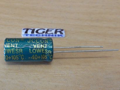 1x Stück JCCON Elko Elektrolytkondensator Kondensator 3300uF 6.3V 10x17mm* E147