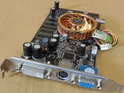 Xelo GF FX5200 nVidia GeForce FX 5200 128MB DDR VGA TV-Out DVI RETRO AGP* g817