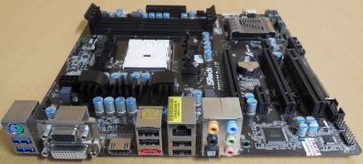 ASRock FM2A75 Pro4-M Rev1.05 Mainboard AMD A75 Sockel FM2 DDR3 USB3.0 HDMI*m1159
