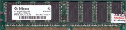 Infineon HYS64D64300HU-6-B 512MB PC2700U-25330-A0 DDR1 333MHz RAM* r1061