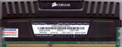 Corsair 8GB Kit 2x 4GB CMZ8GX3M2A1600C9 DDR3 1600MHz Arbeitsspeicher RAM* r1099