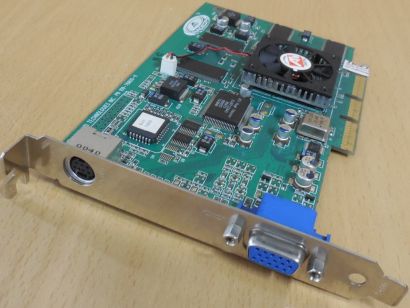 ATI R6 SD32M PN109-76800-11 Radeon 7200 32MB SDR 128B VGA S-Video Retro AGP*g819
