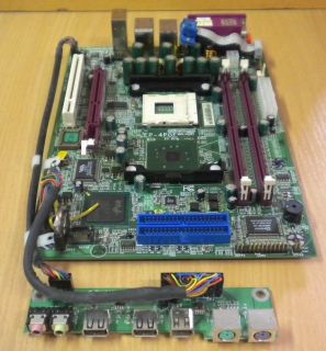 Epox EP-4PGF Mainboard + Blende + EP-XFP Panel für EX5 Barebone Sockel 478 *m136