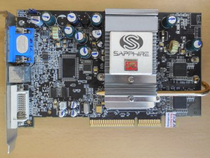 Sapphire ATI Radeon 9600 XT 128M DDR V/D/VO 128MB VGA TV-Out DVI RETRO AGP* g824
