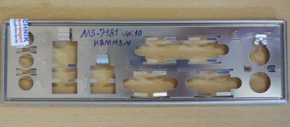 MSI K8MM3-V MS-7181 Ver10 Mainboard Blende Motherboard IO-Shield Backplate*mbb49 Abdeckplatte