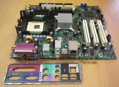 Dell 0R8060 Rev A01 Mainboard +Blende Dimension 3000 Ersatz Sockel 478* m142