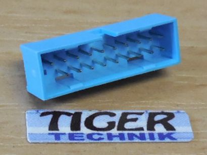 USB3.0 Mainboard Steckleiste Stecker USB header connector hellblau 19pin* mbz17