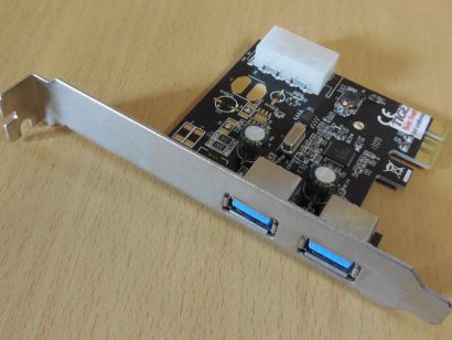 Delock 89243 PCIe x1 2.0 Karte 2-Port USB3.2 3.0 4-pol Molex intern Renesas*sk87