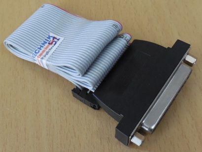 Retro LPT Parallel Port Anschluss 25pin Drucker PC Computer Kabel ca.50cm*pz1236