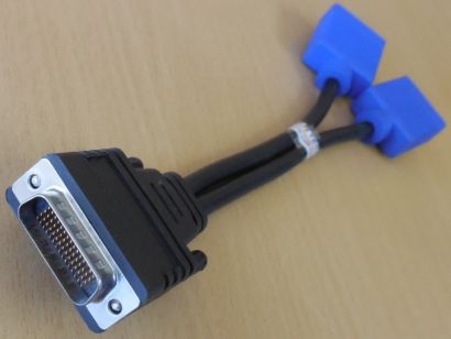 HannStar E52534-D 1x DMS-59 zu 2x VGA D-Sub Dual Adapter Y Kabel NEU* pz1240