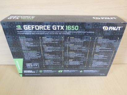 Palit GTX1650 KalmX 4G nVidia GeForce GTX 1650 4GB GDDR5 PCIe 3.0 HDMI 2xDP*g853