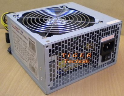 POWER LC 400HC ATX Netzteil 400W 24pin 2xSATA 4xMolex 1xFloppy *nt165