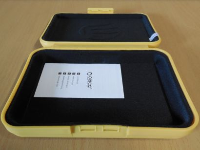 Orico 3,5 Zoll Aufbewahrung Box für Festplatte gelb HDD Protection Box* so129