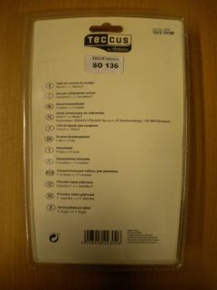 Teccus by Vivanco Receiveranschlusskabel SAT Kabel weiß 10m F-St. - F-St. So136
