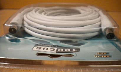 Teccus by Vivanco TV/Radio Antennenkabel >90db Koax-St.- Koax-Kupplung 10m so137