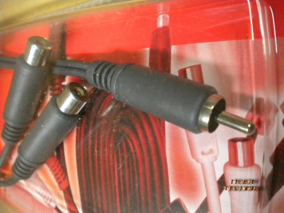 Teccus by Vivanco Audio Y-Adapter 0,2m Chinch Stecker - 2x Chinch Buchse* so140