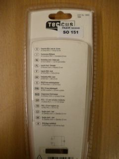 Teccus by Vivanco Verbindung 2x Chinch - Klinke 3,5mm 5m Länge *so151