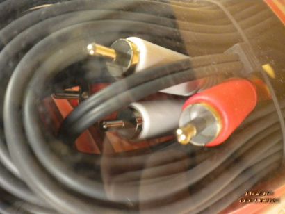 Teccus by Vivanco Chinch Verbindung Stereo Stecker - Stecker 10m Länge *so152