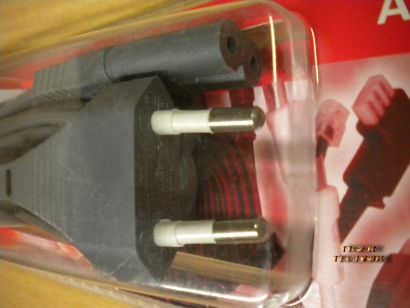 Teccus by Vivanco Netzanschlussleitung Euro-8 Stecker Netzkabel 2m Länge*so154